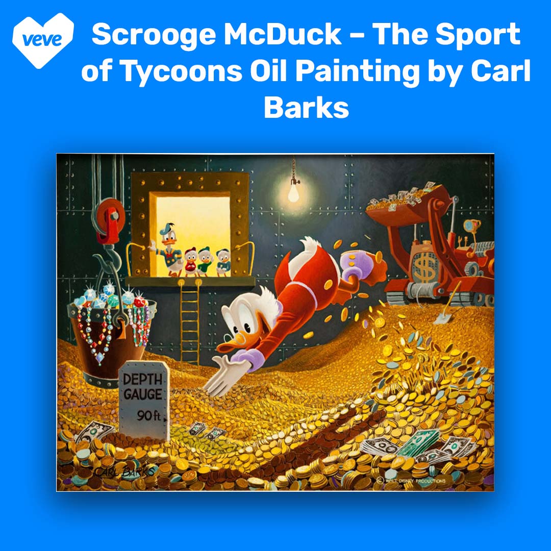 Scrooge McDuck The Sport of Tycoons Oil Painting by Carl Barks