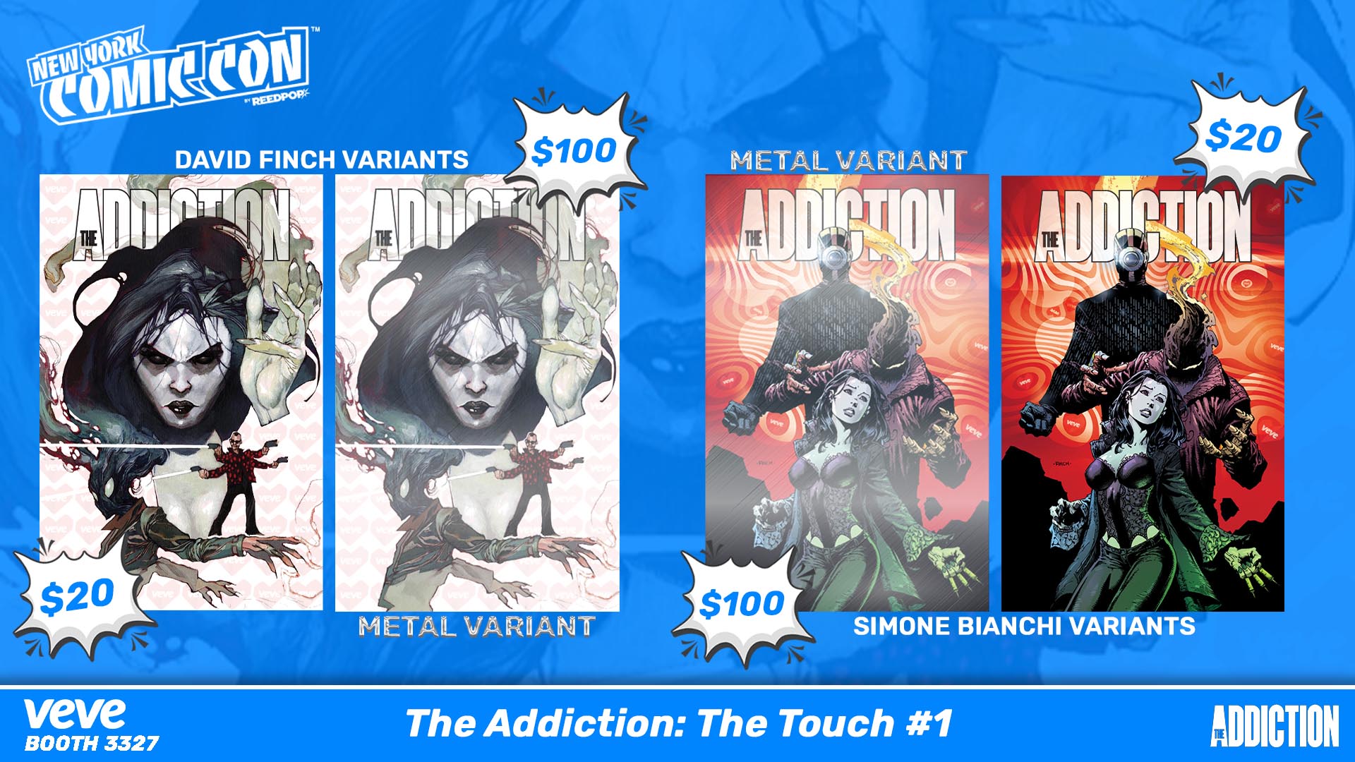 Addiction #1 The Touch exclusive comic at New York Comic Con 2025