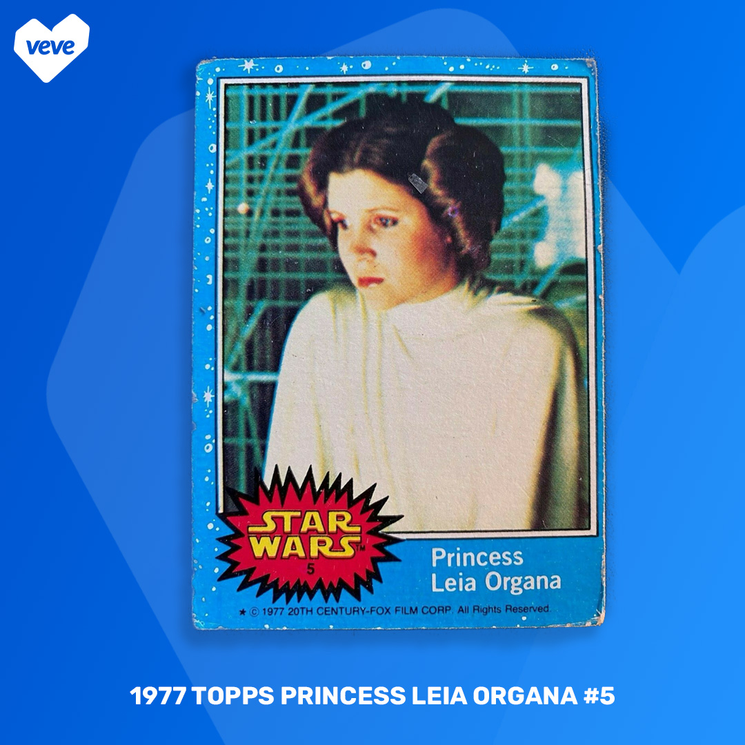 1977 Topps Princess Leia Organa #5 (Series 1 Blue)