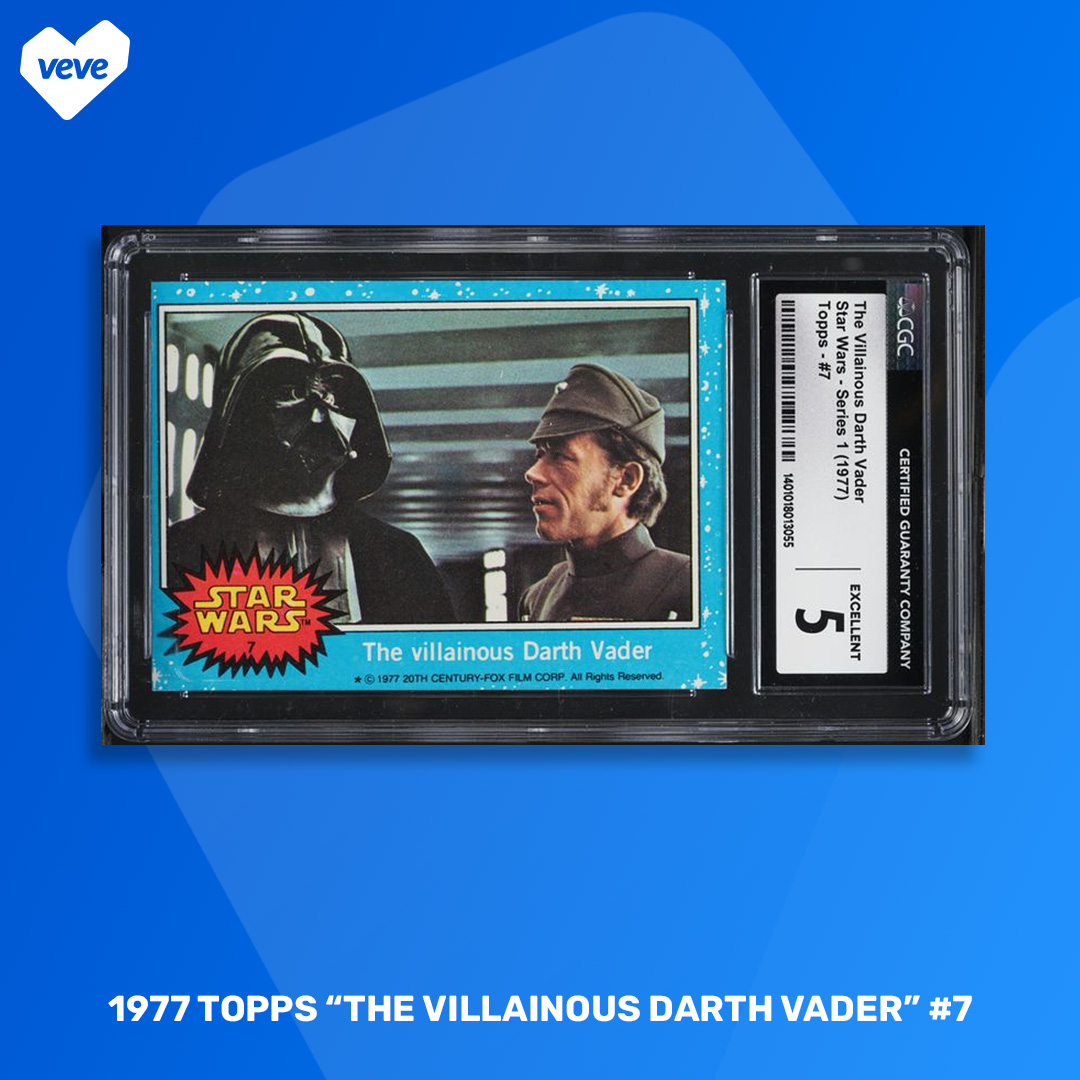 1977 Topps “The Villainous Darth Vader” #7 (Series 1 Blue)