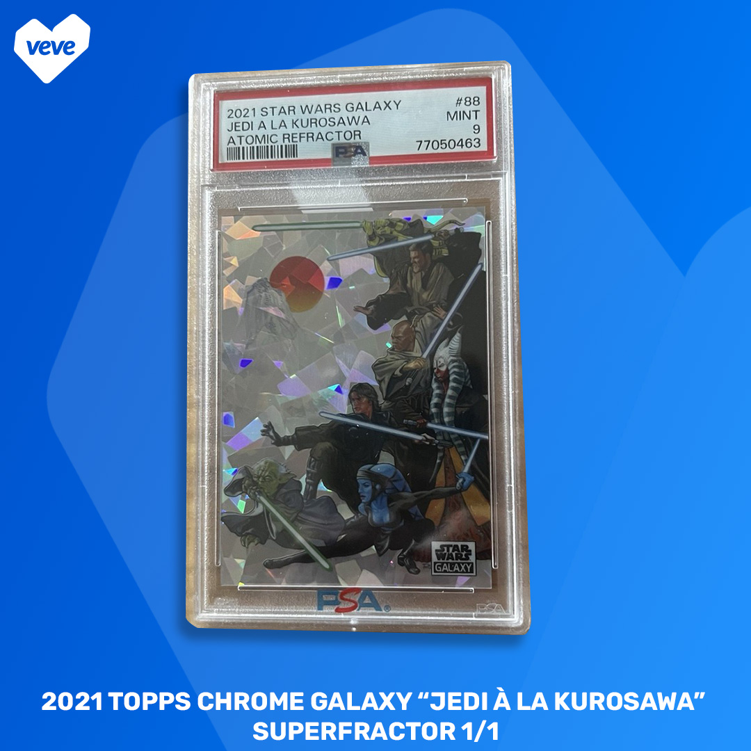 2021 Topps Chrome Galaxy “Jedi à la Kurosawa” Superfractor 1/1