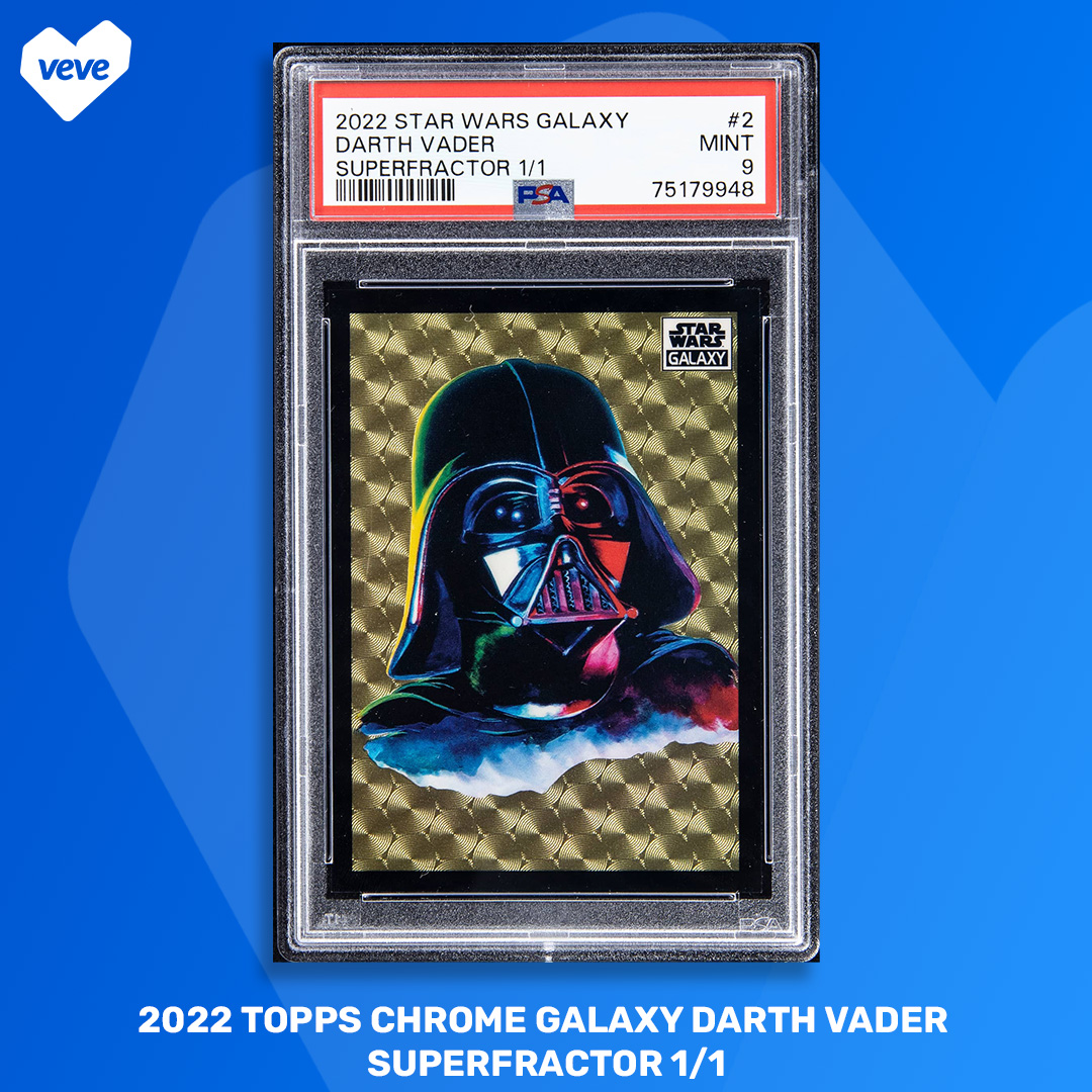 2022 Topps Chrome Galaxy Darth Vader Superfractor 1/1