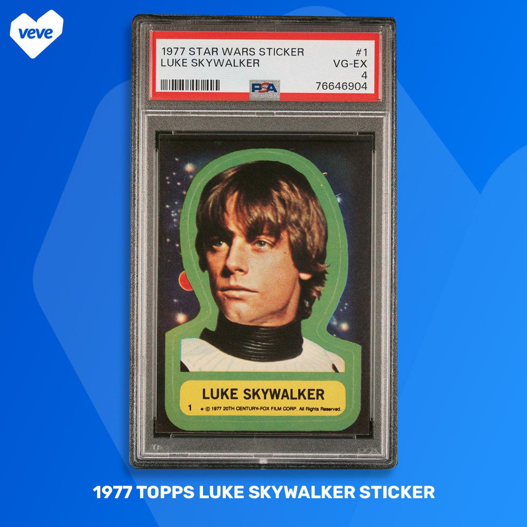 1977 Topps Luke Skywalker Sticker (Series 1)