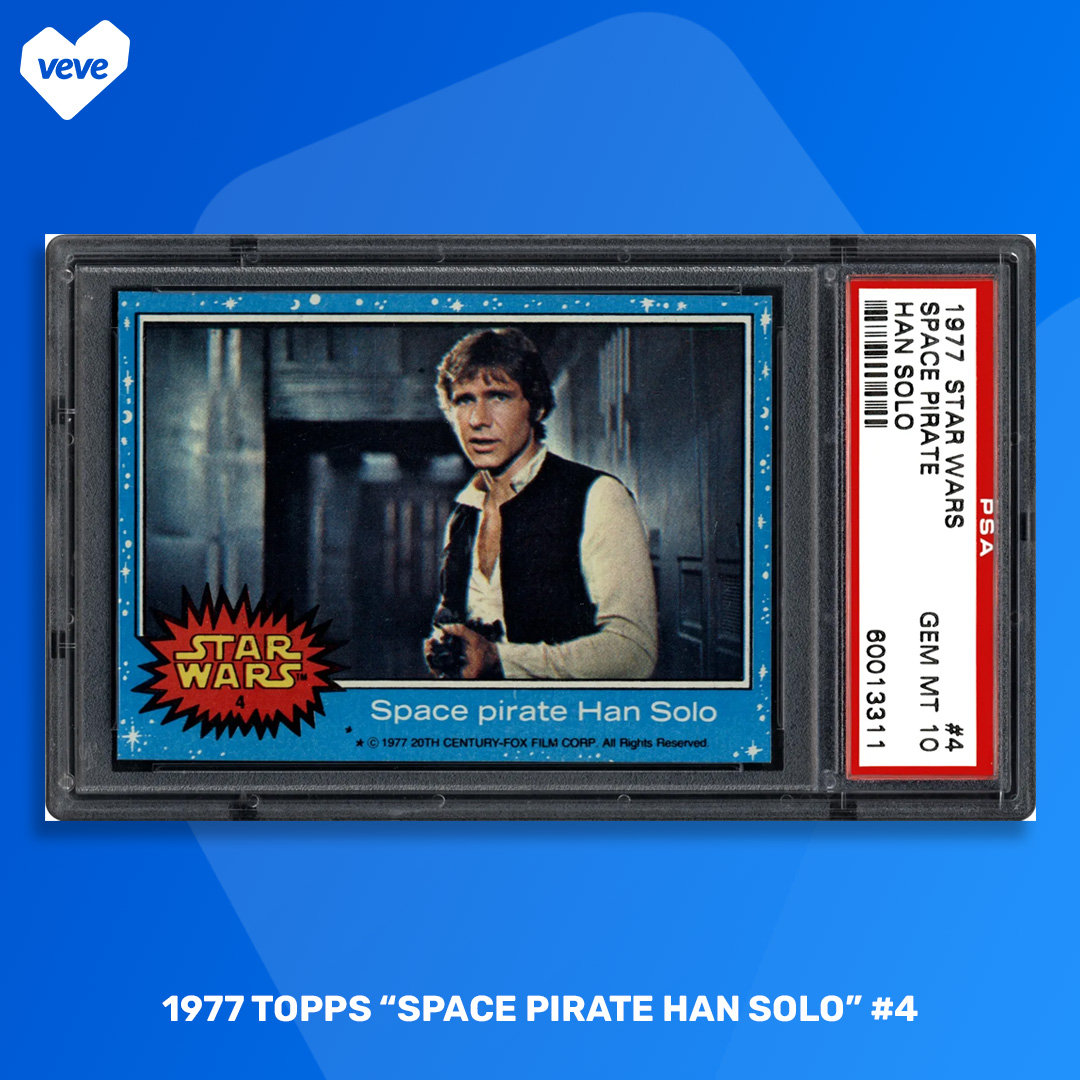 1977 Topps “Space Pirate Han Solo” #4 (Series 1 Blue)