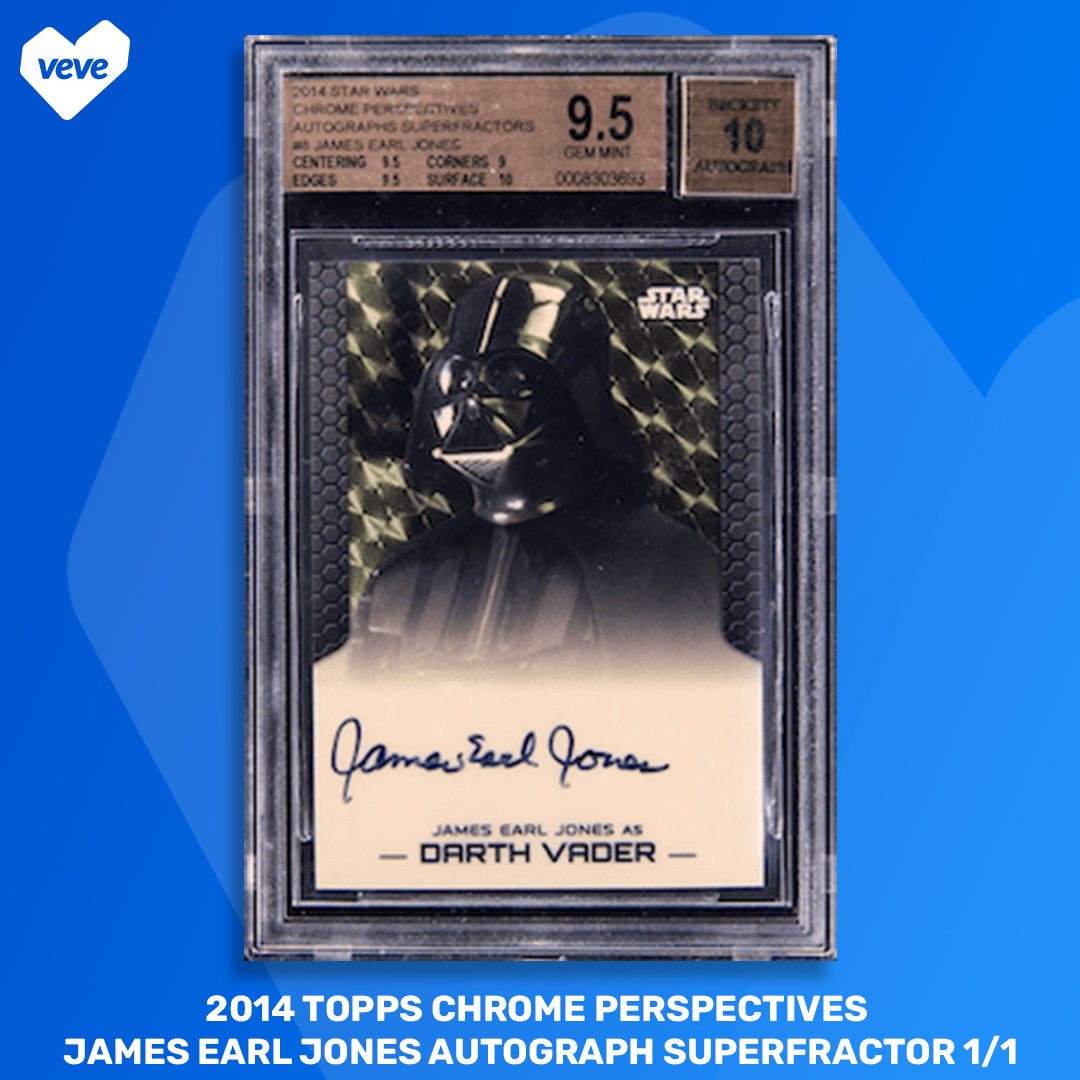 2014 Topps Chrome Perspectives James Earl Jones Autograph Superfractor 1/1