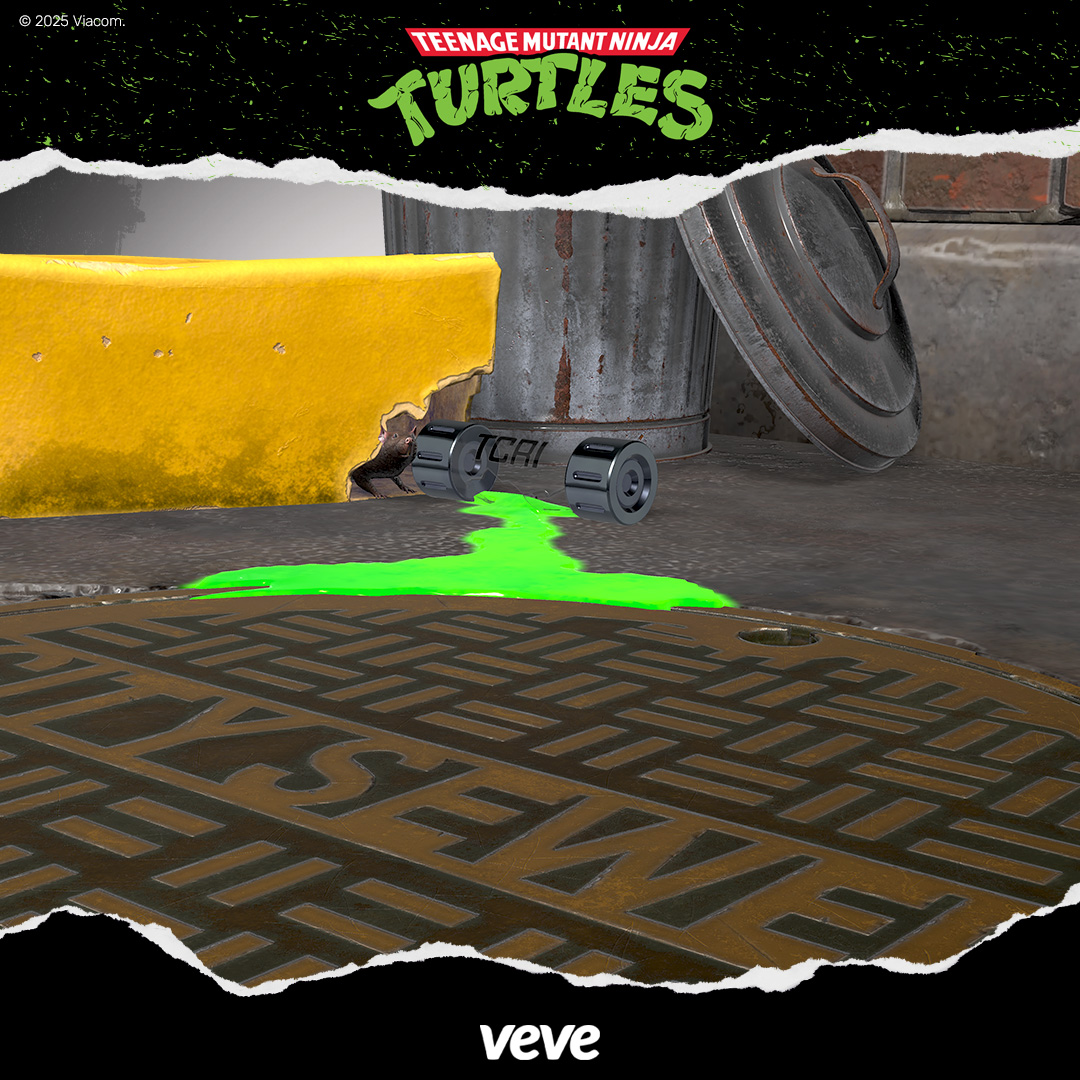 Ooze from teenage mutants ninja turtles, in the TMNT diorama on VeVe.