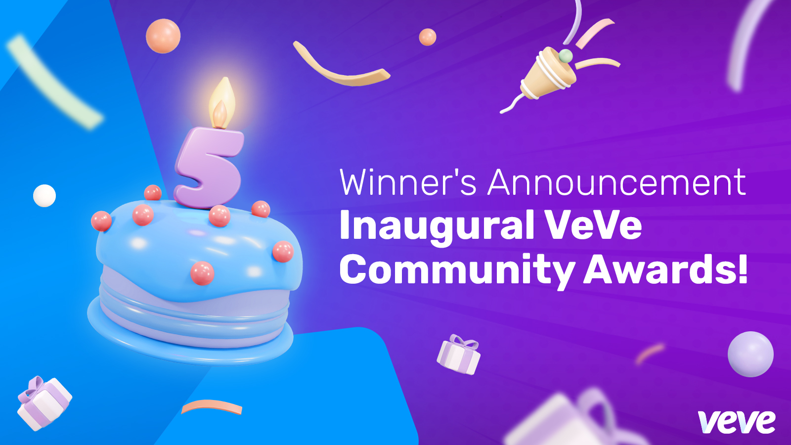 VeVe digital collectibles 5th birthday winners