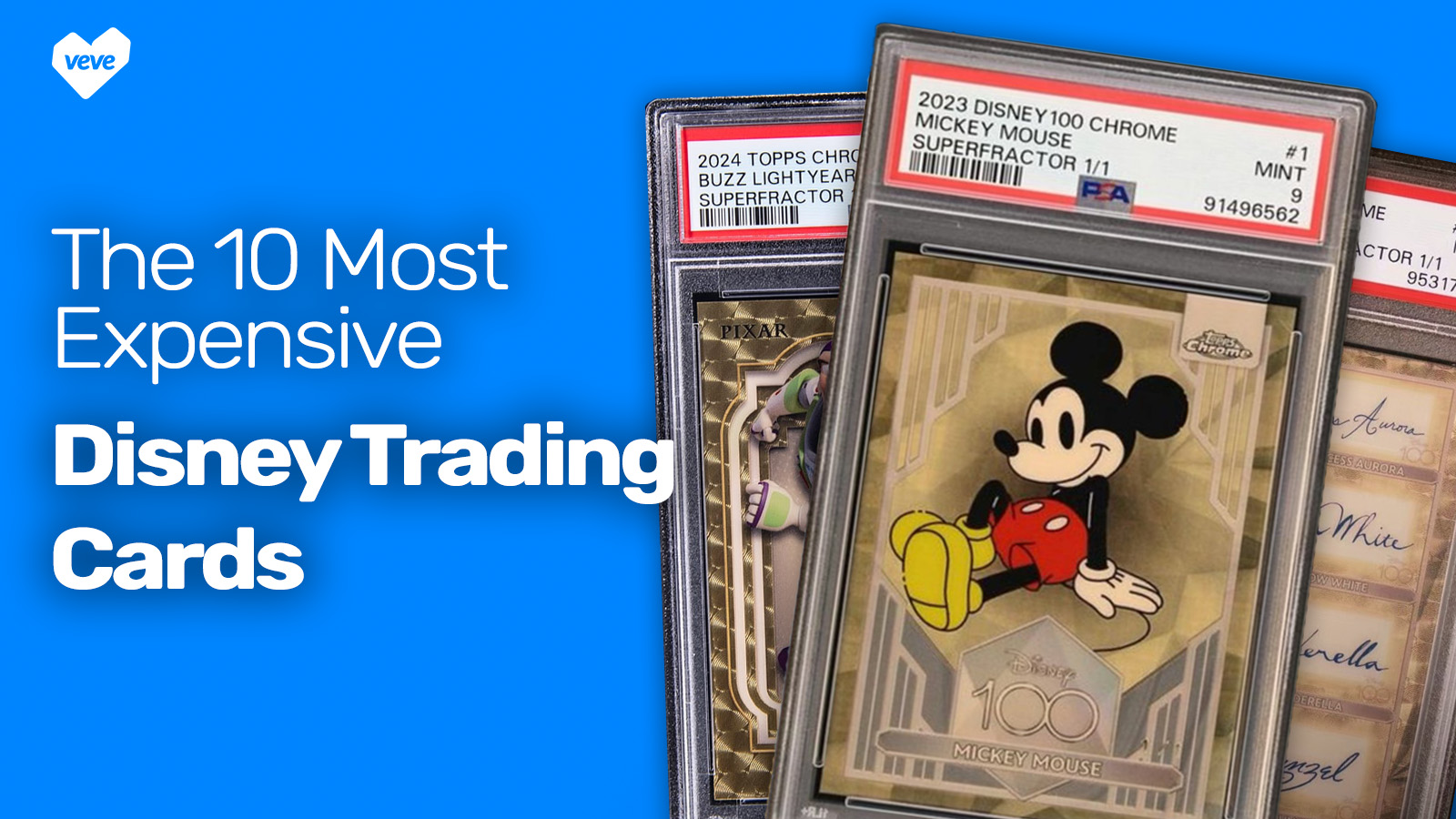 the top 10 most expensive Disney trading cards