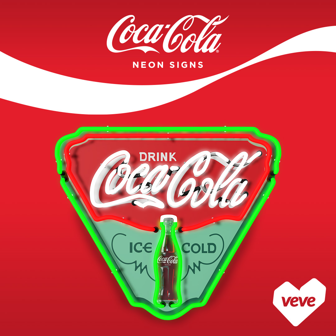 Coca Cola neon sign digital collectible on VeVe