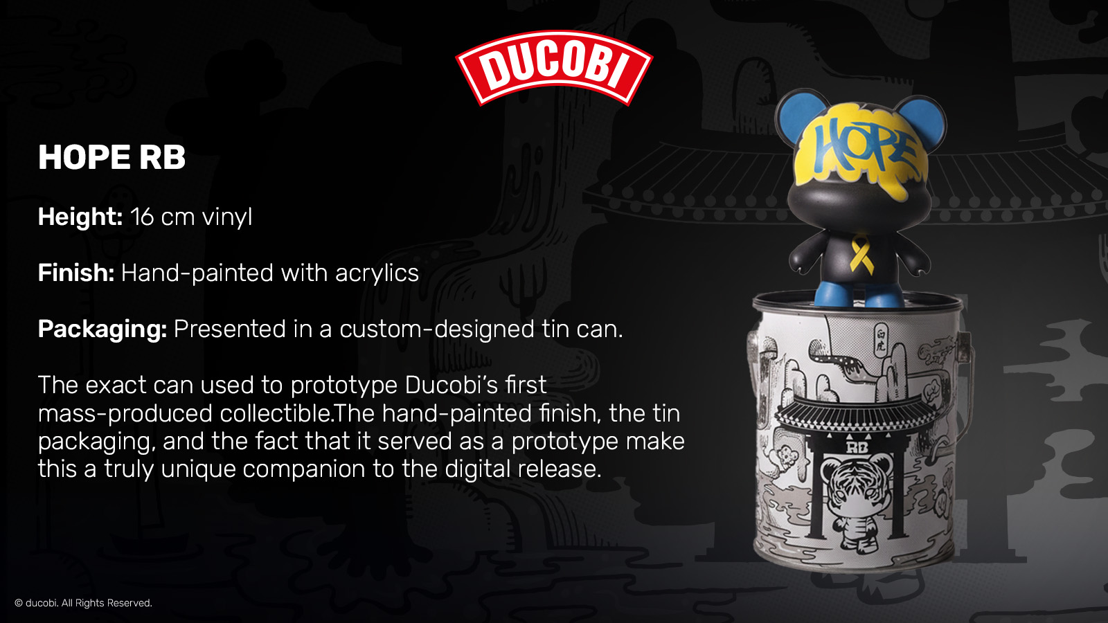 ducobi tiger Hope hand-painted prototype