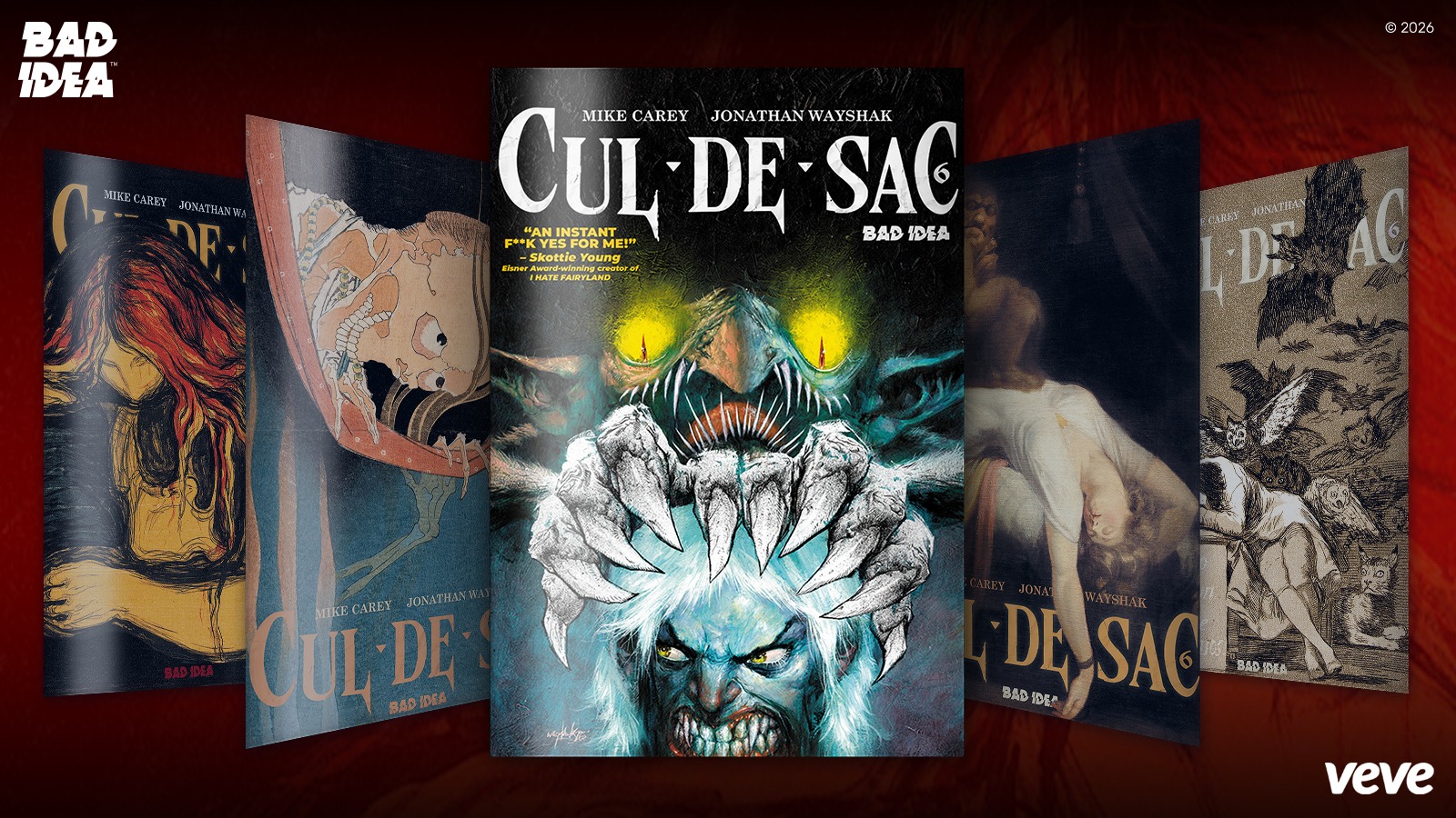Cul De Sac Issue 6 Variant Covers Rare