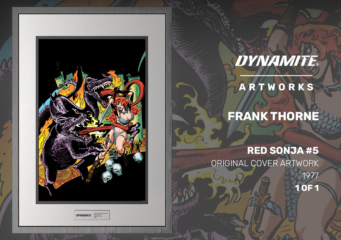 Red Sonja Marvel Artwork Collectible Frank