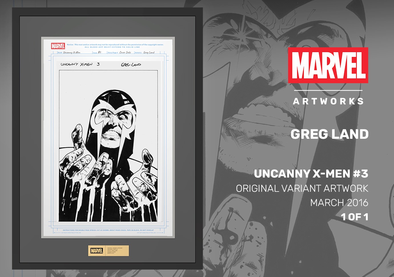 Artwork Auction Marvel Magneto