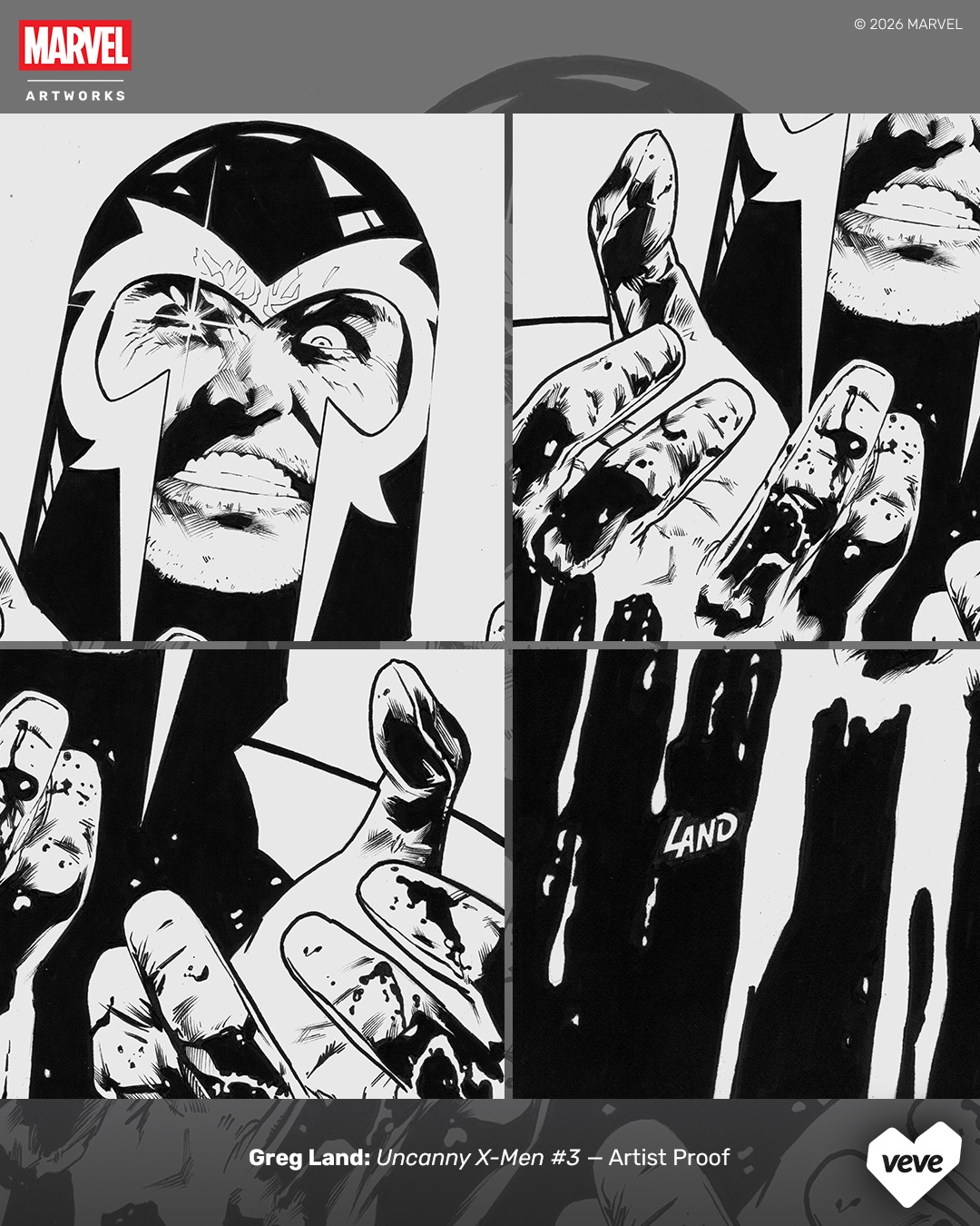 Greg Land X-Men Magneto art