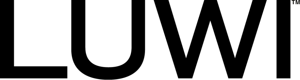 Black text "LUWI" logo in block all-caps letters 