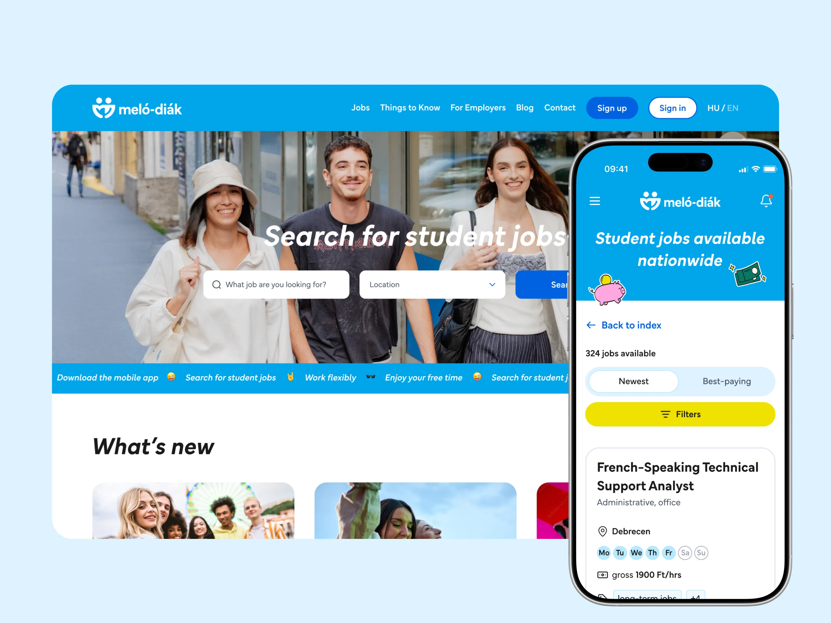 Revamping the leading student jobs portal