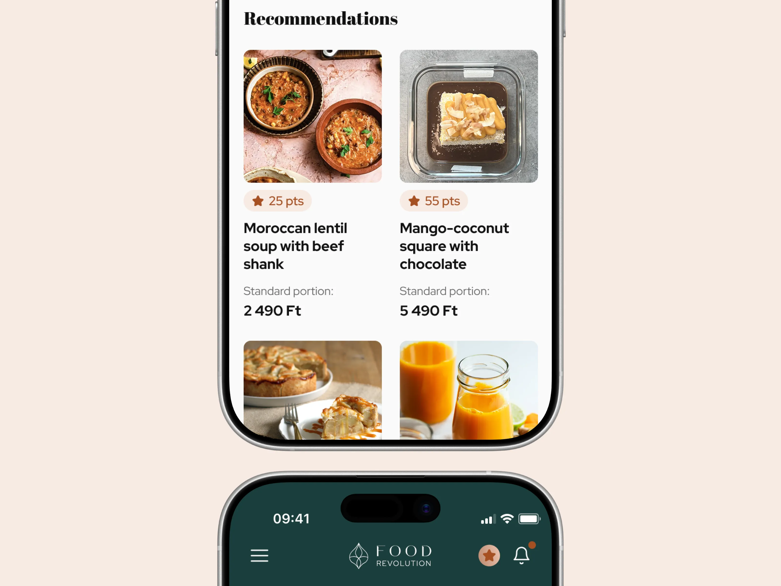 Personalizing a lunch ordering service for mobile