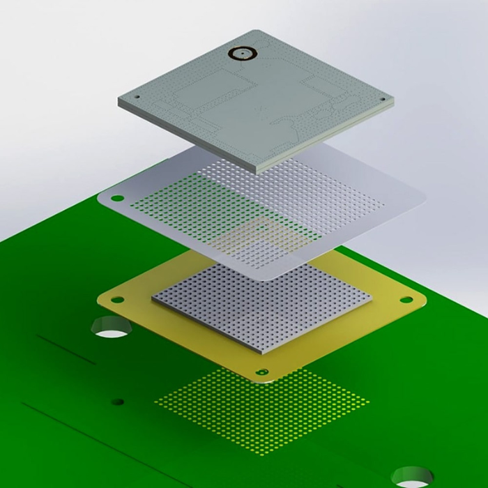 matrice connettore elastomerico