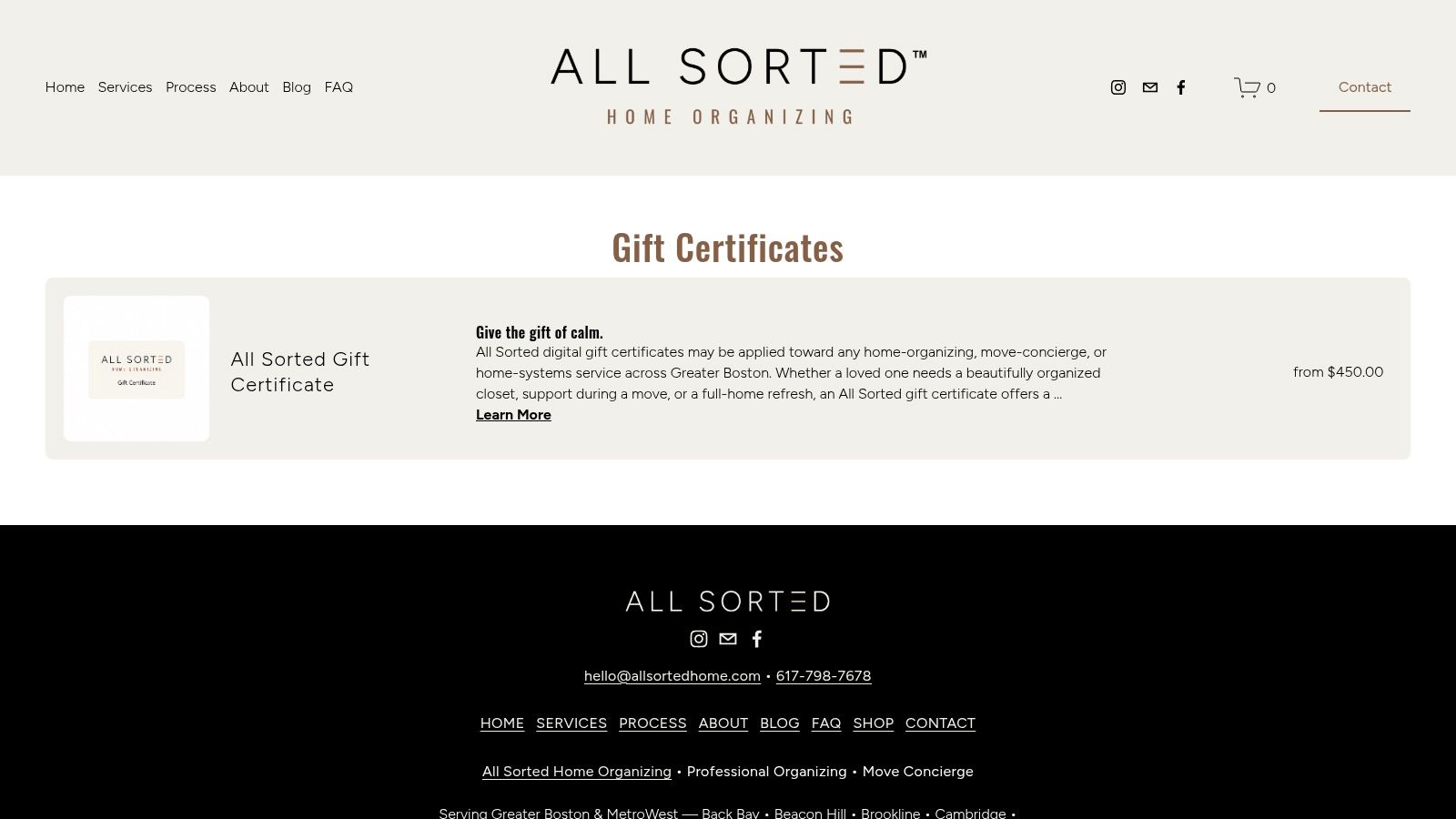 All Sorted (Boston-area)