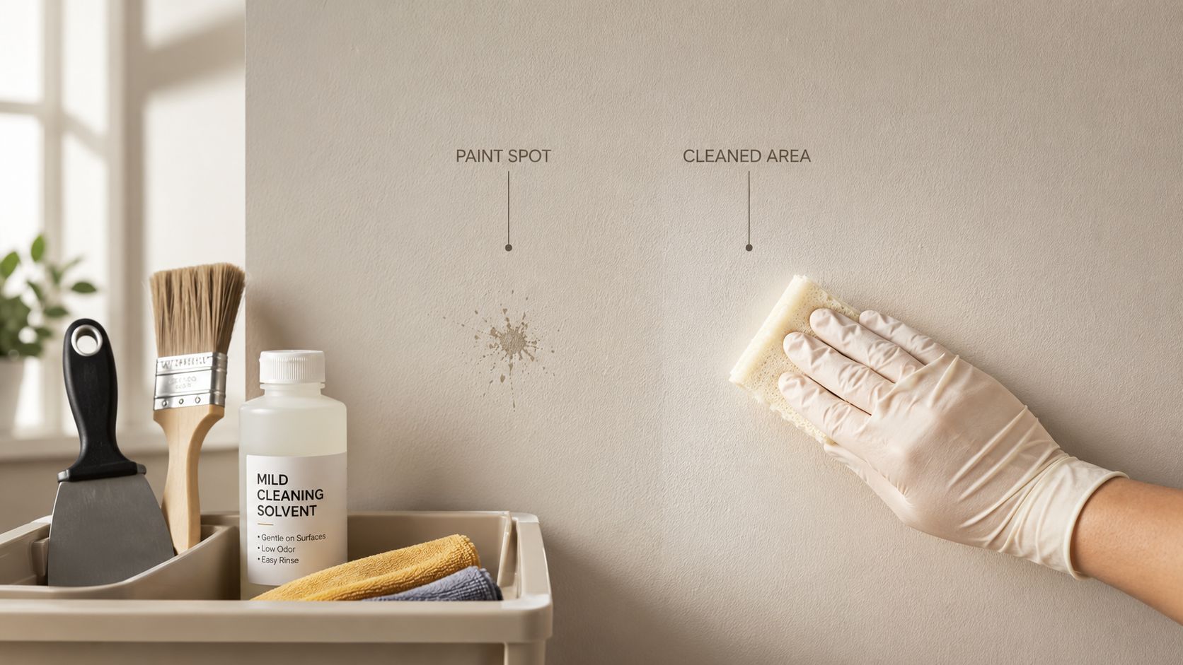 How to Remove Paint Spots on Wall Surfaces