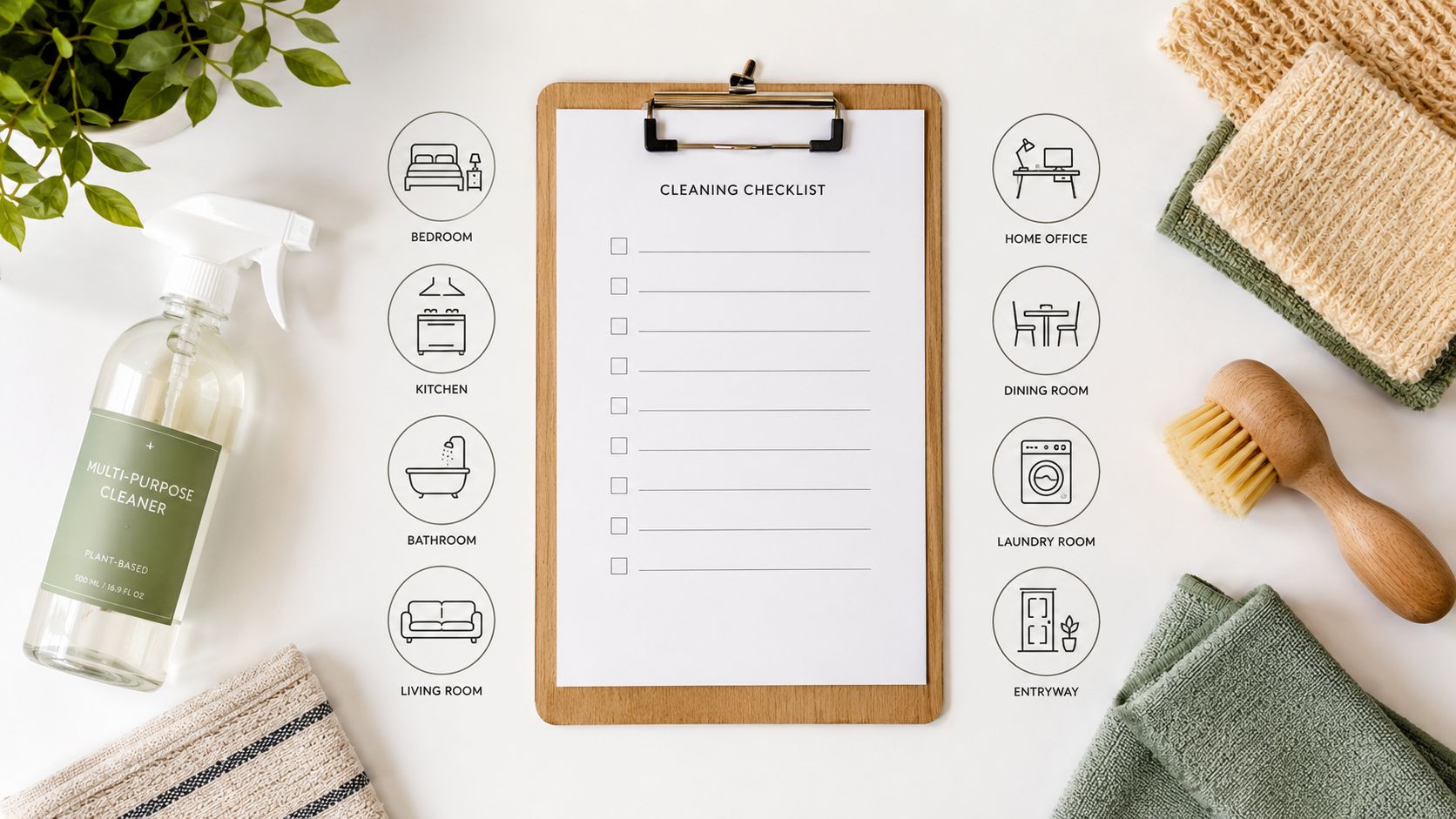 Standard Cleaning Checklist: 8 Room-by-Room Tasks