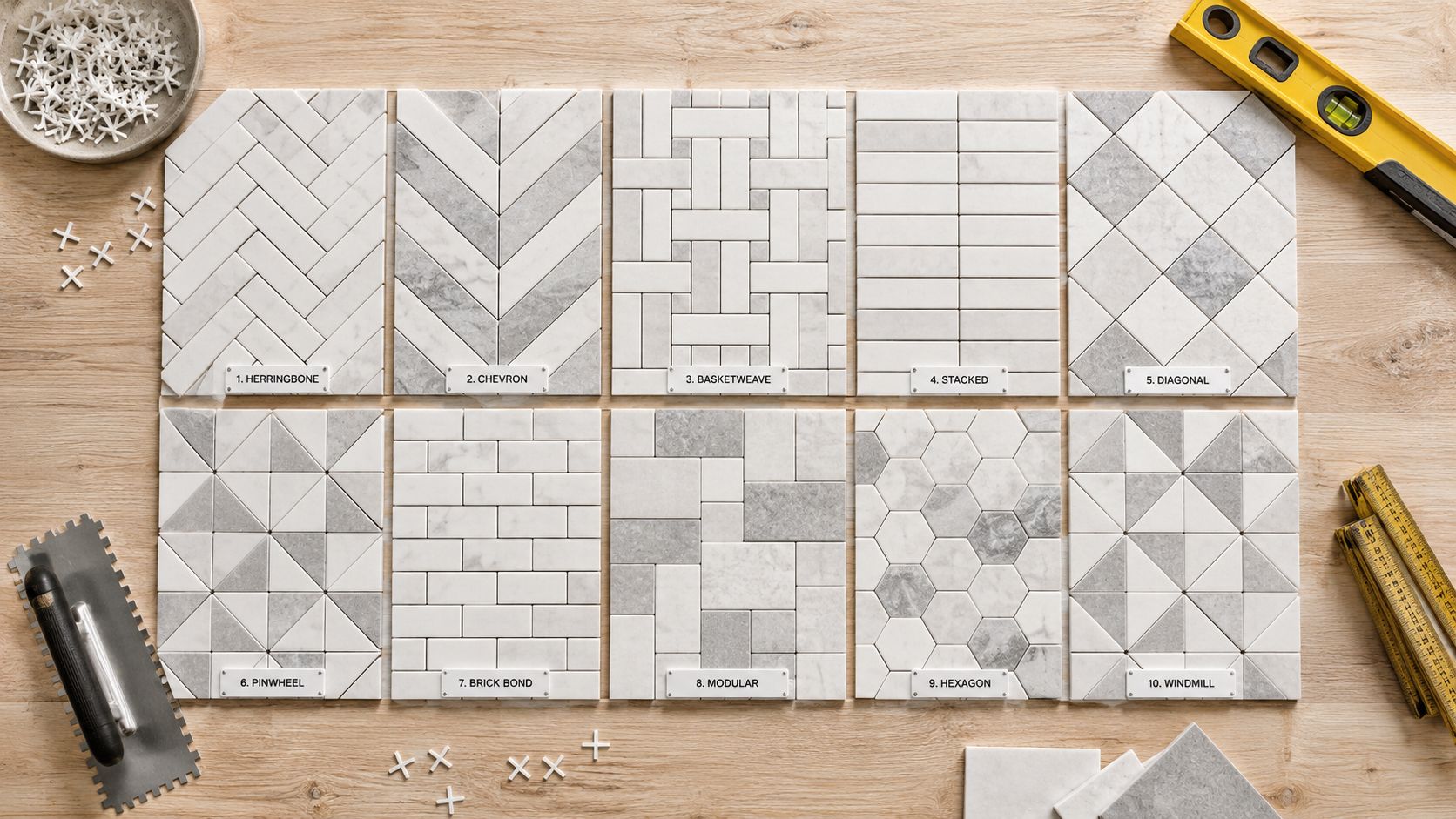 10 Tile Installation Patterns for Any Room