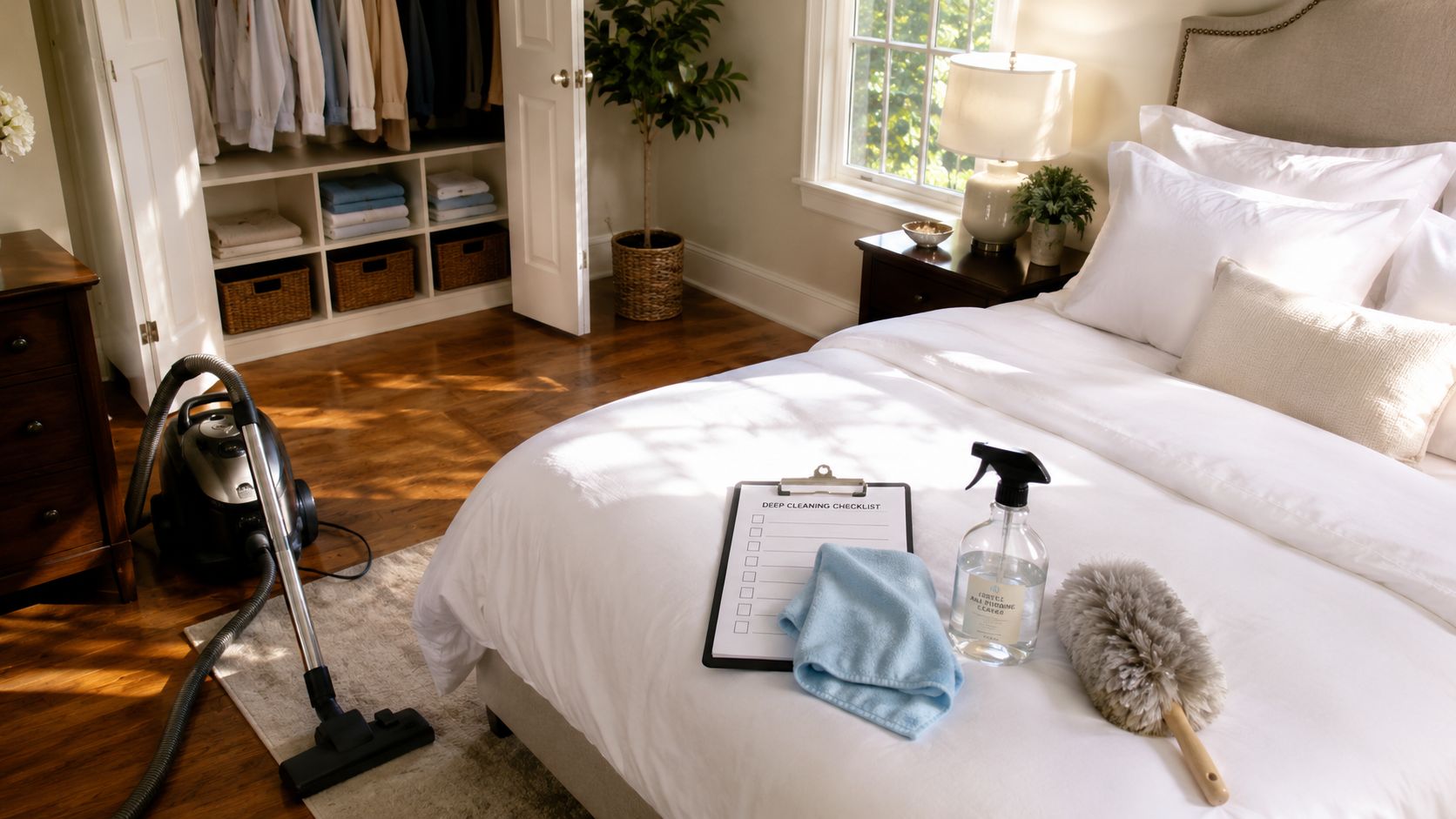 Deep Cleaning Bedroom Checklist: 10 Essential Steps
