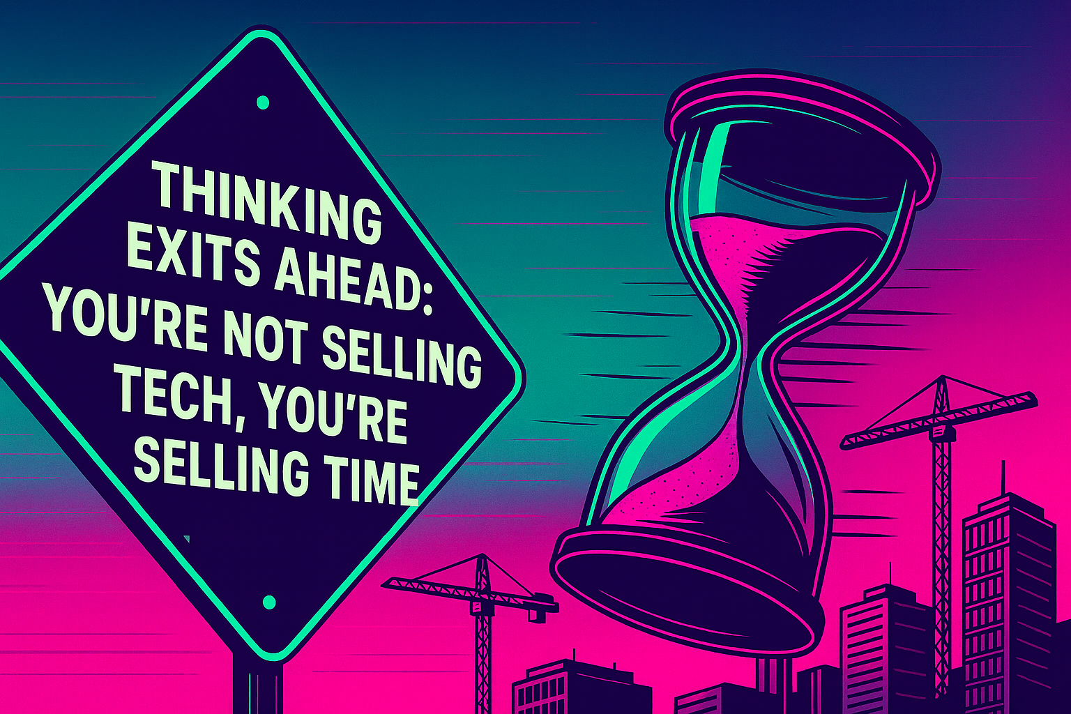Thinking Exits Ahead: You're Not Selling Tech, You're Selling Time