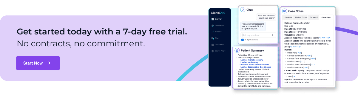 Start your 7 day free trial | DigitalOwl legal AI platform