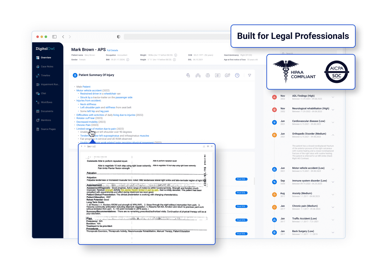 DigitalOwl's AI platform built for legal professionals