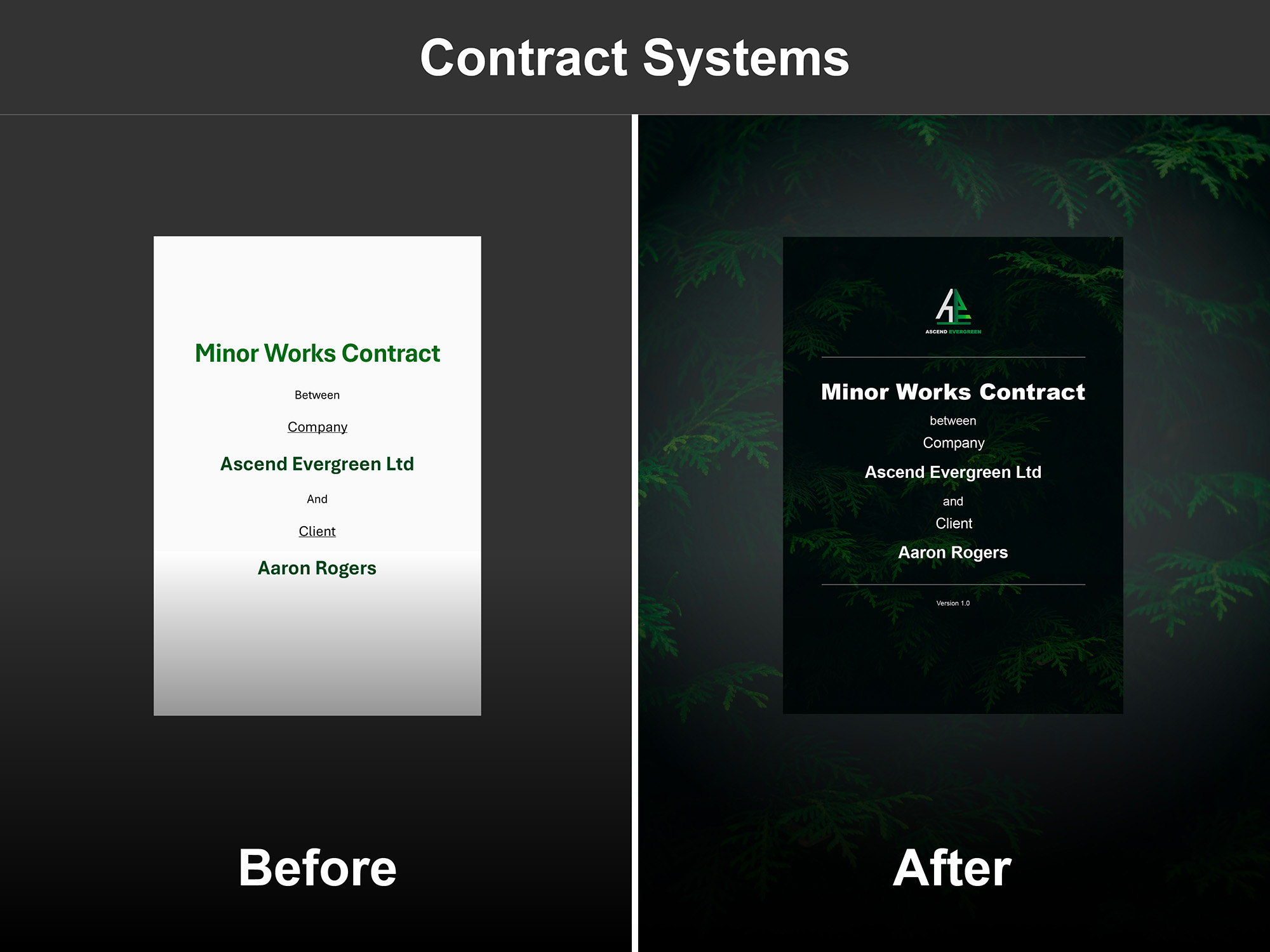Ascend Evergreen - Contract Systems