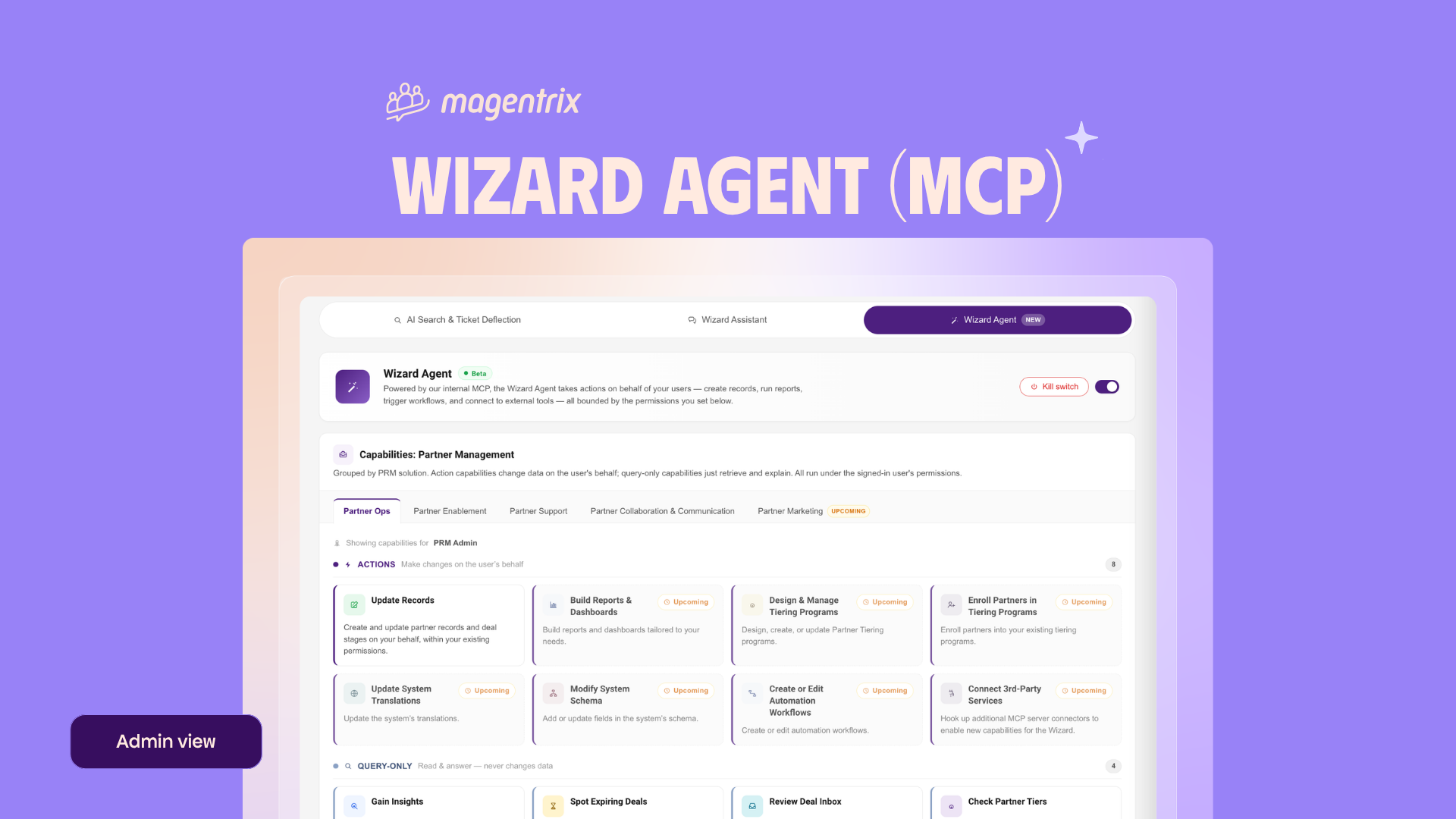 Magentrix Formally Announces Wizard Agent – AI Action-Capable Features Available Across Magentrix PRM and Customer Portal