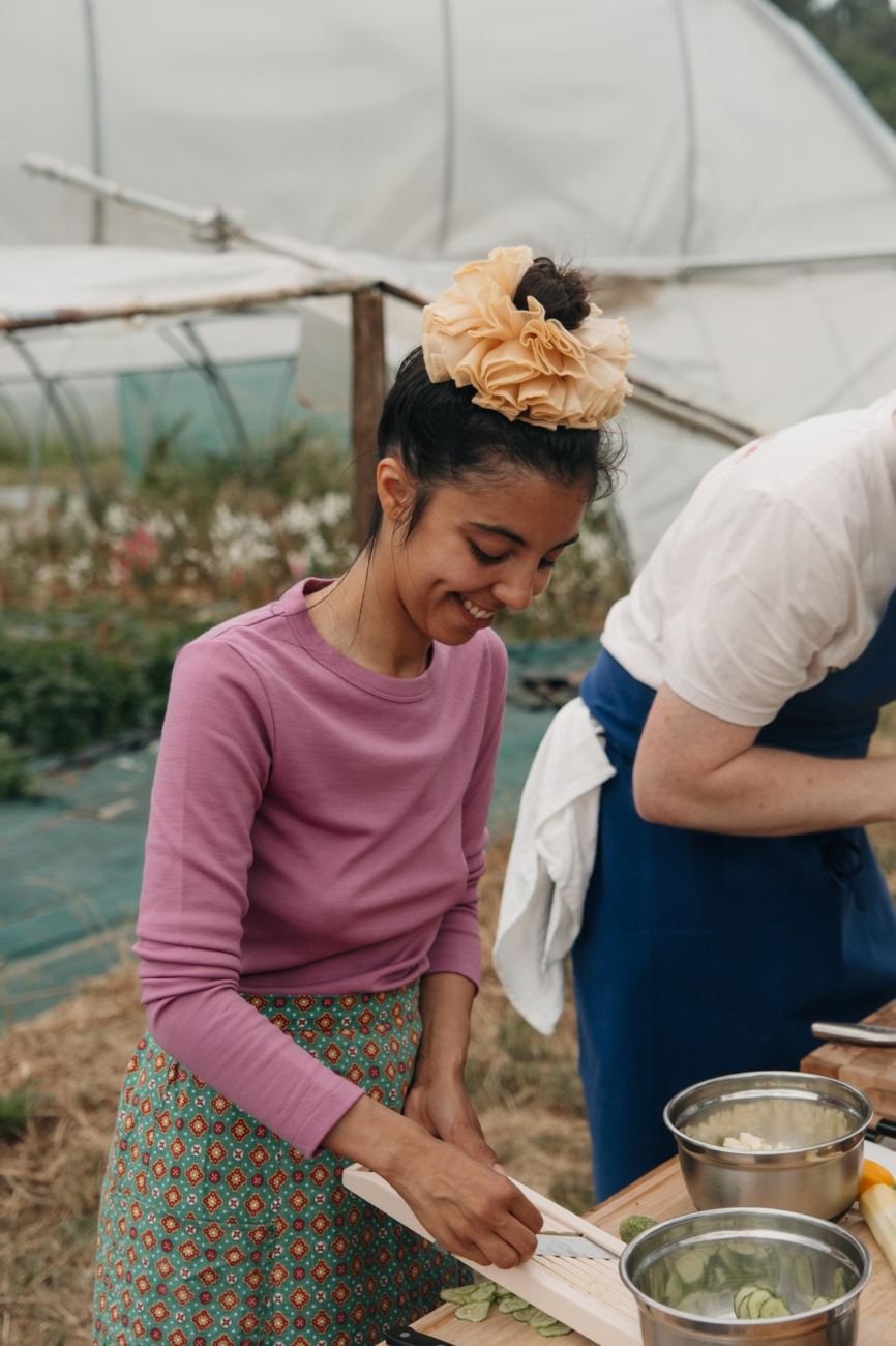 Léa Vautier Lecointre en cuisine