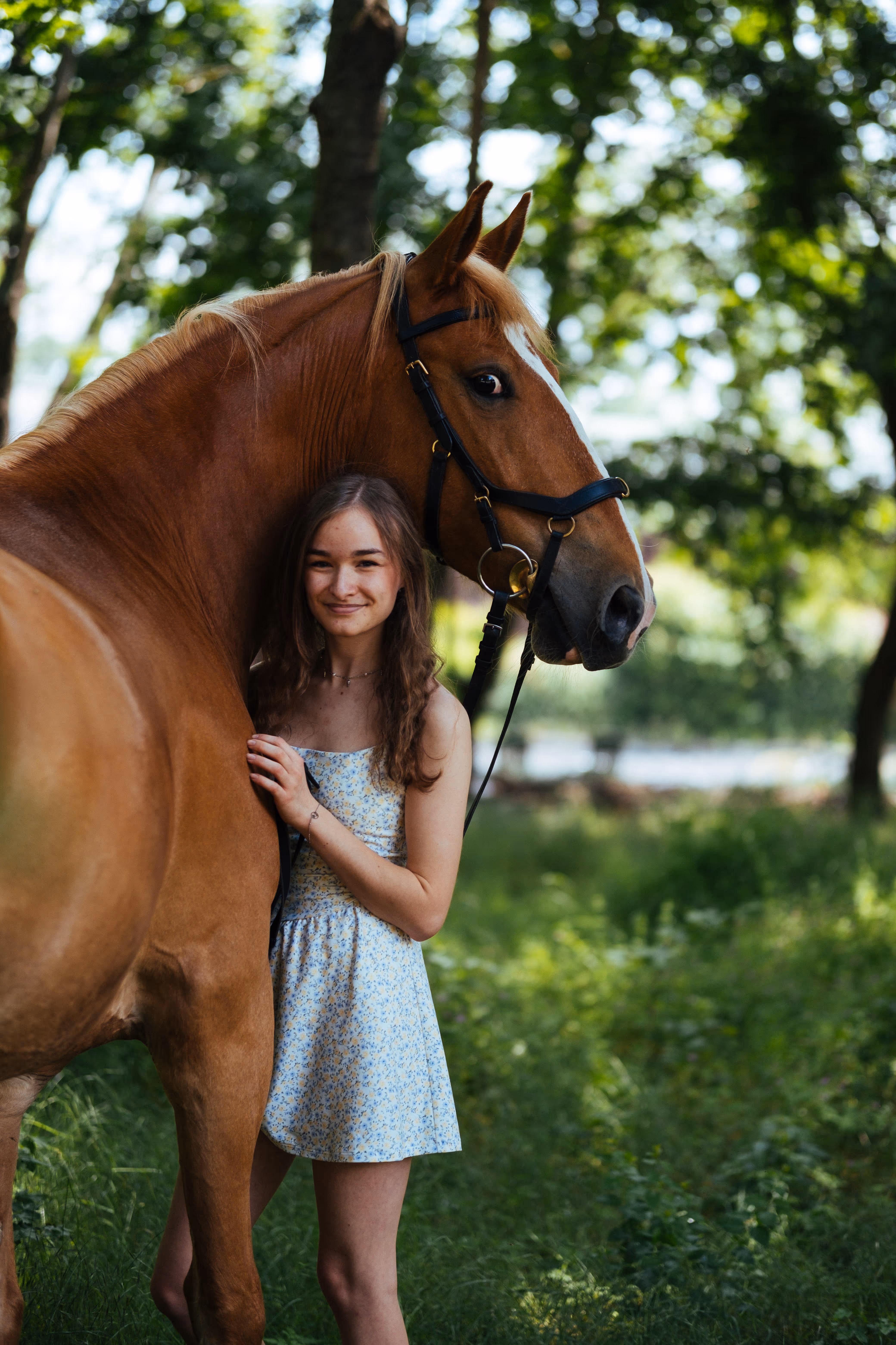 Portrait von Livia und ihrem Perd 