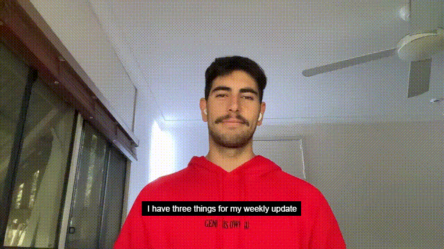 team updates on video