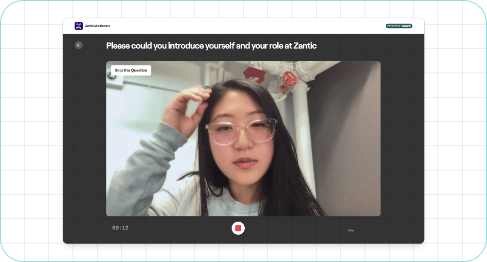 This is a Vouch recorder screenshot.