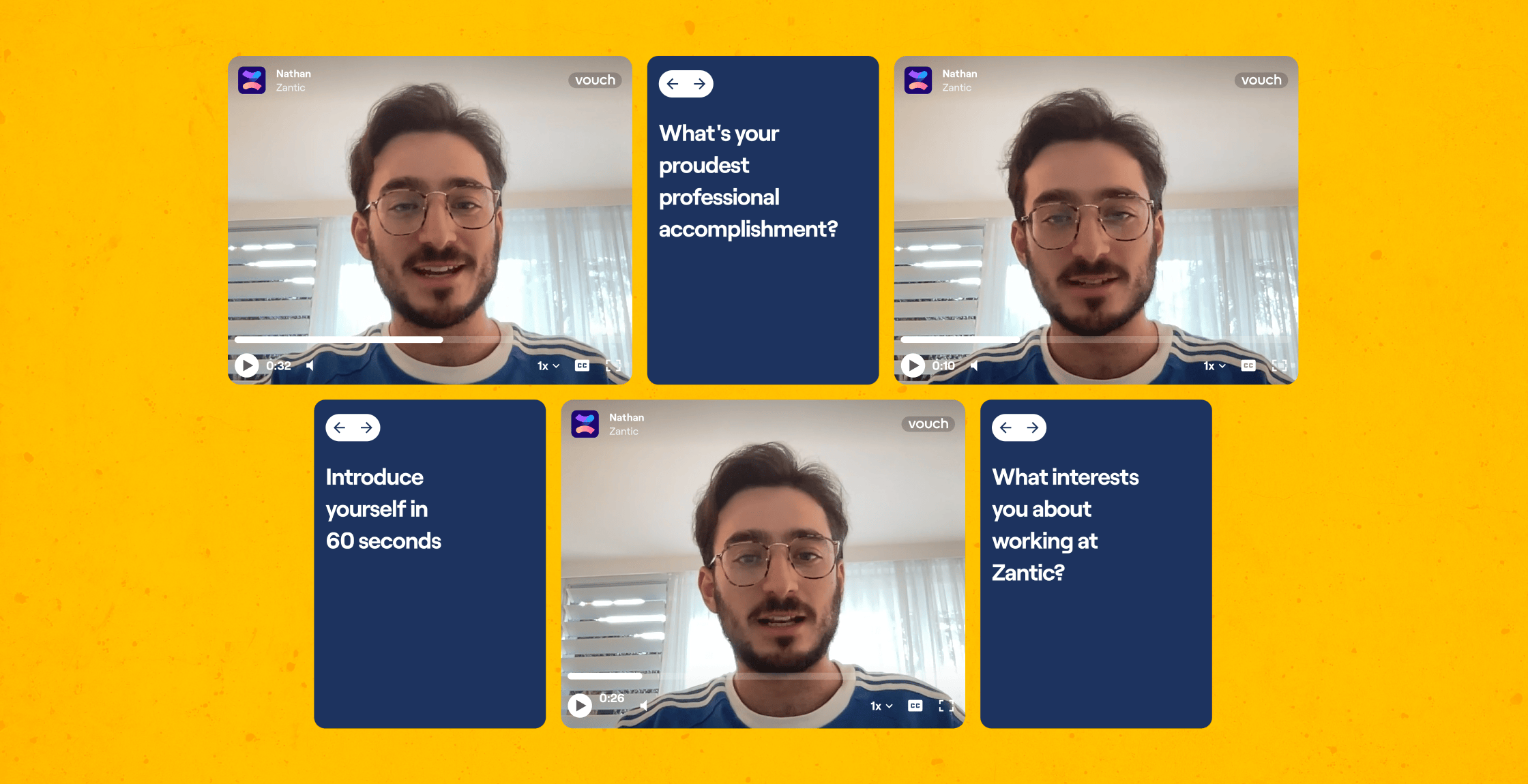 One-way video interviews