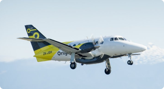 Origin Air plane in the air