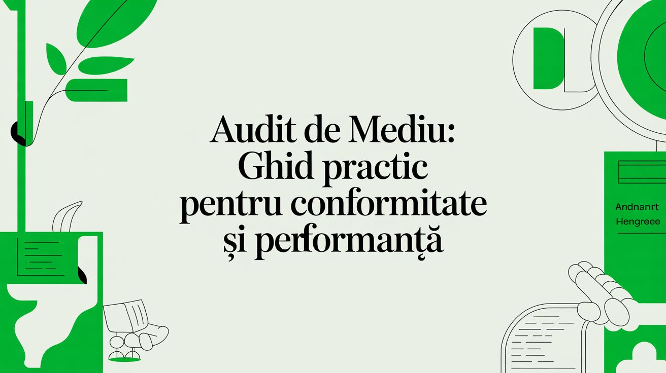 Audit de mediu: ghid practic pentru conformitate și performanță
