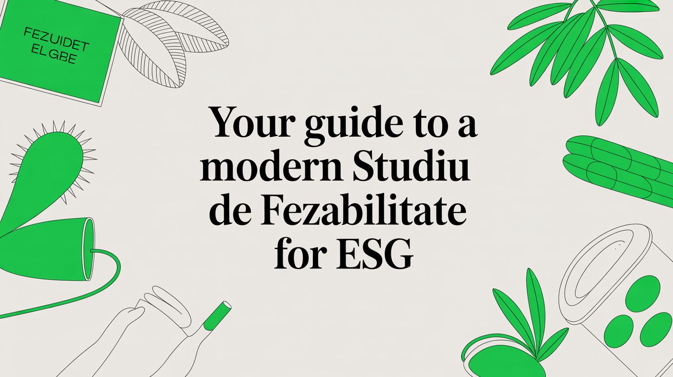 A Practical Guide to a Modern Studiu de Fezabilitate for ESG