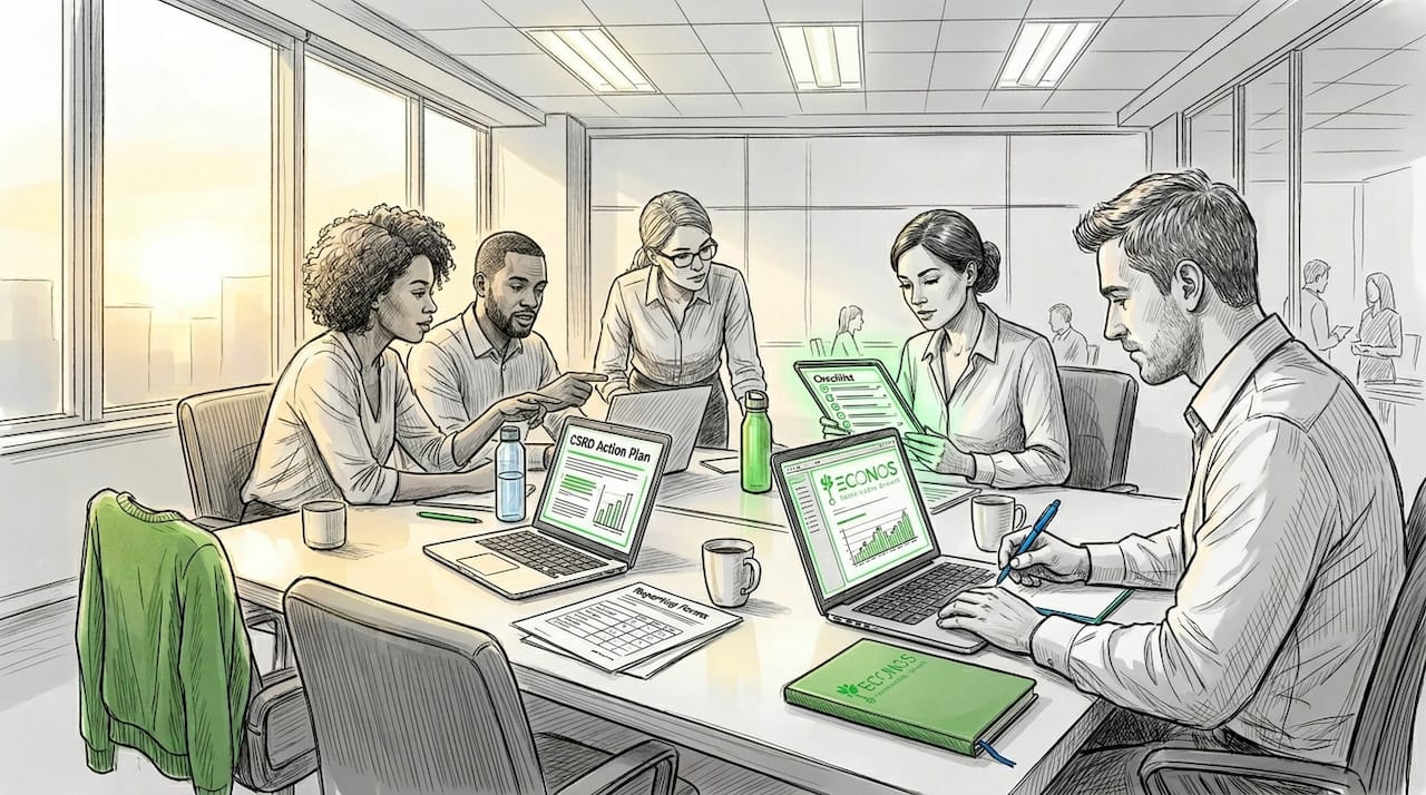 Team integrating green consultation steps