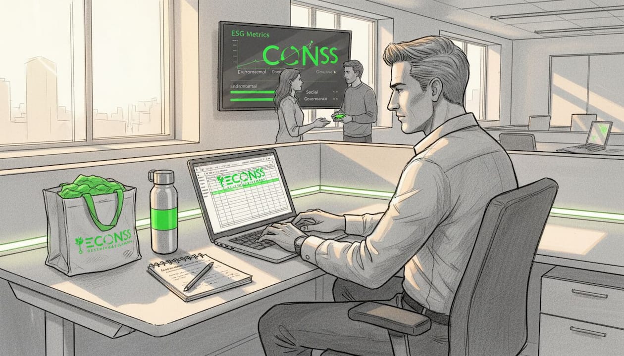 Manager updating ESG metrics in active workspace