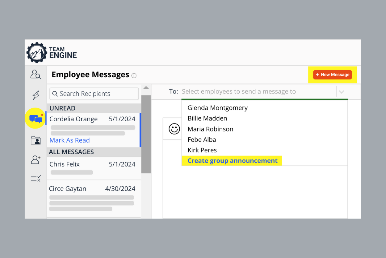 'Announcements' Now Found Under 'Messages'