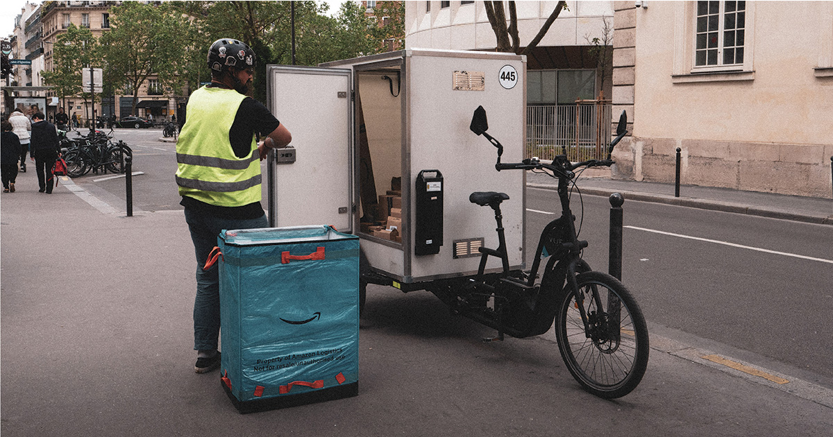 Triporteur logistique Paris