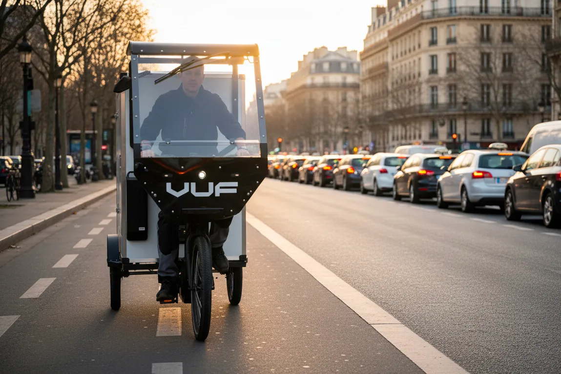 Vélo-cargo ZFE Paris
