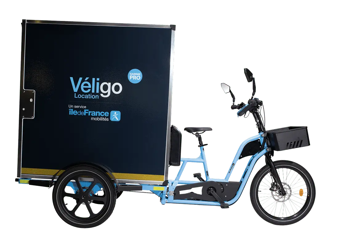 Vélo cargo VUF bikes, triporteur véligo location