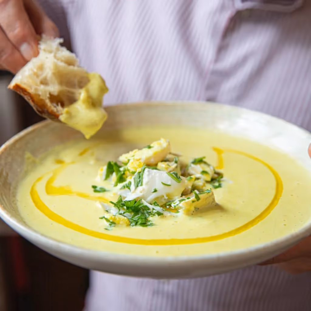 Spiced Cauliflower Soup with Smoked Haddock