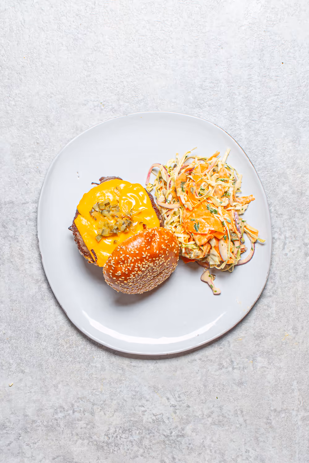 Smash Burgers with Umami Slaw
