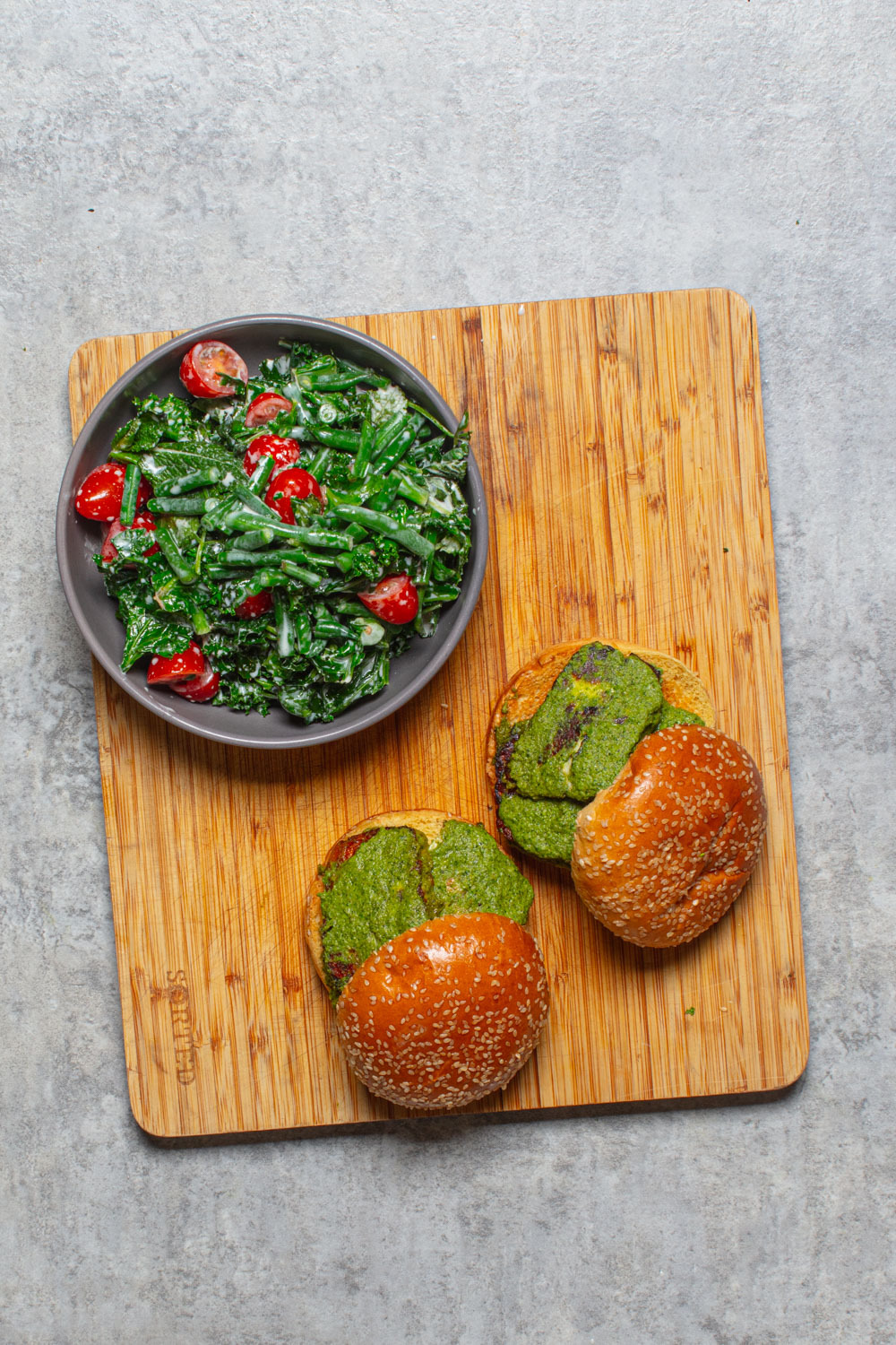 Green Chutney Halloumi Sliders