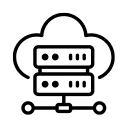 A large cloud with computer drivers icon 